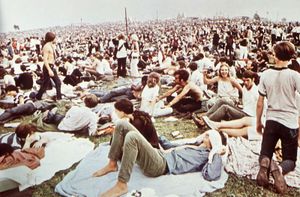 spectators at Woodstock