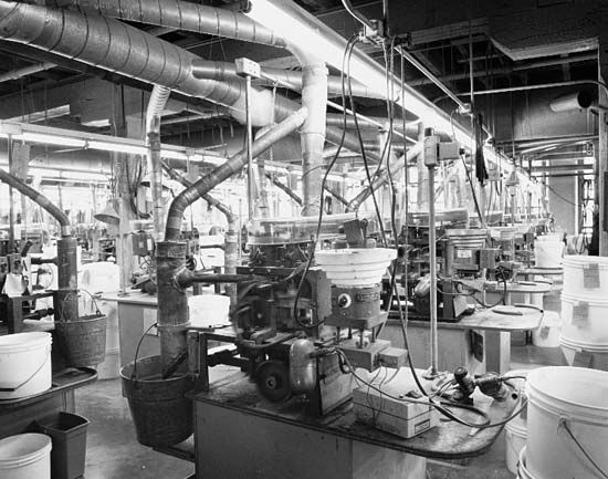 button: production process