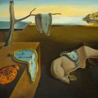 The Persistence of Memory, 1931, by Salvador Dali (Spanish, 1904-89), 9 1/2 x 13" (24.1 x 33 cm), The Museum of Modern Art, New York USA, MoMA Number: 162.1934