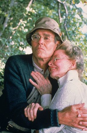 Henry Fonda and Katharine Hepburn in their Oscar-winning roles in On Golden Pond (1981).
