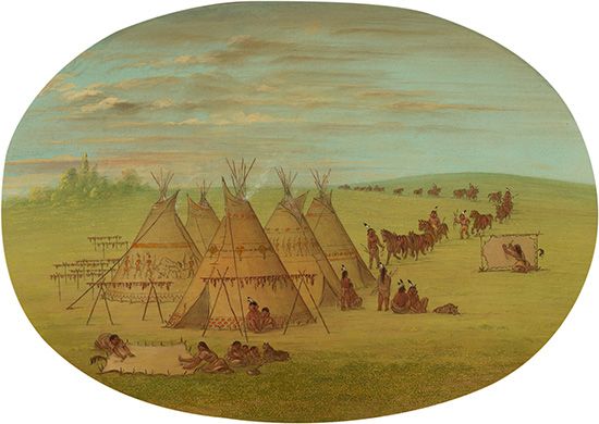 <i>A Little Sioux Village</i>