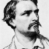 Frédéric Mistral, etching, 1864