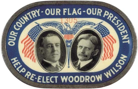 Reelection campaign pin