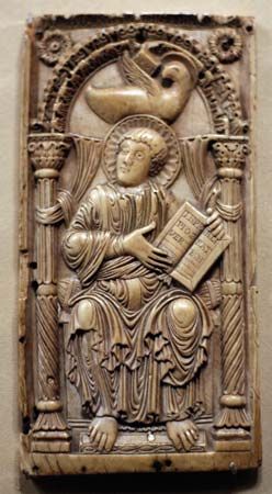 Plaque with St. John the Evangelist