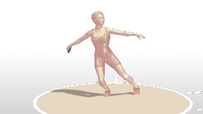 Observe a side-view animation of discus throw
