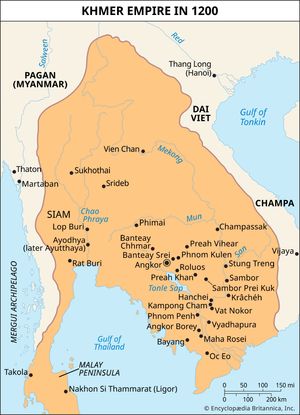 Khmer empire c. 1200