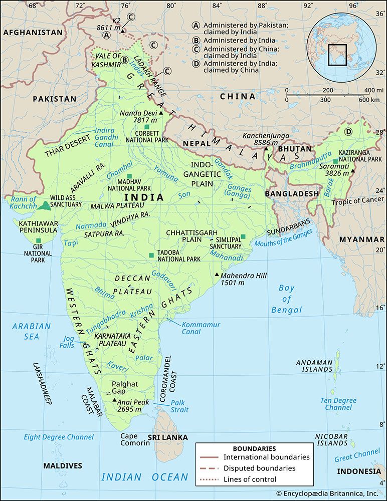 Physical features of India