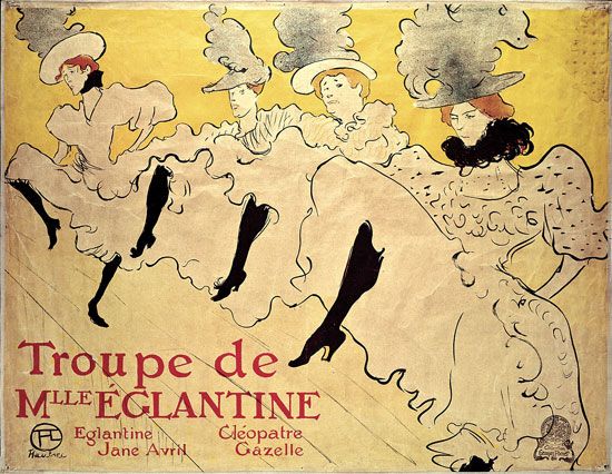 Henri de Toulouse-Lautrec: La Troupe de Mademoiselle Eglantine
