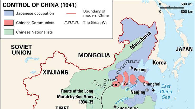 Pacific War: Japanese-controlled areas of China
