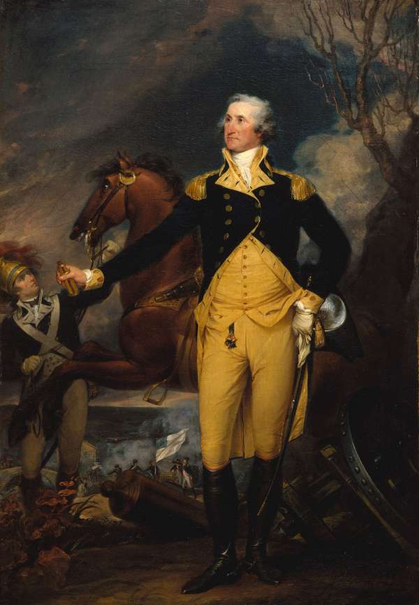 "George Washington before the Battle of Trenton" oil on canvas by John Trumbull, c. 1792-94; in the collection of The Metropolitan Museum of Art, New York City.