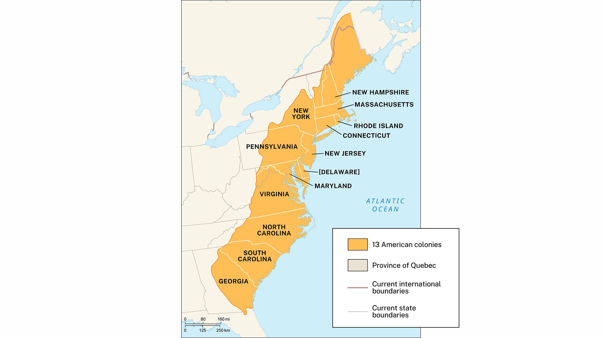 13 colonies: Indigenous groups