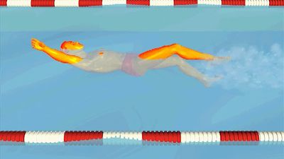 Watch: Swimming the backstroke