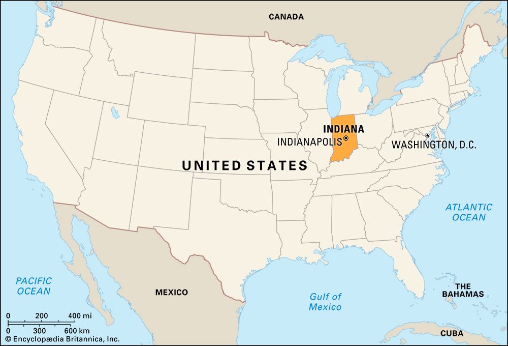 Indiana: locator map