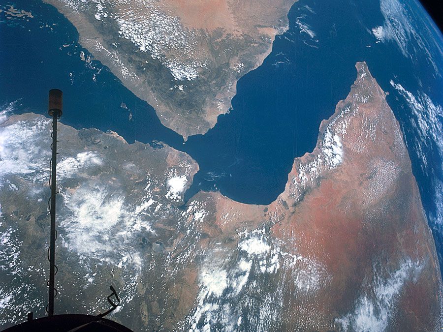 Arabian Peninsula: satellite view