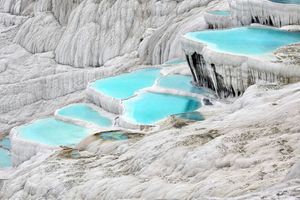 Travertine terraces