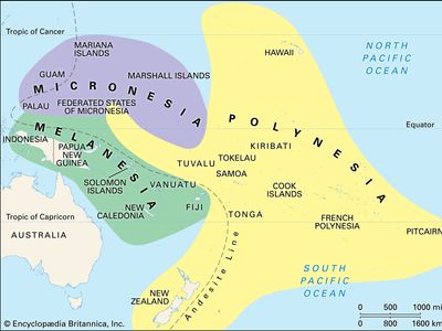 Culture areas of the Pacific Islands