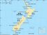 New Zealand. Political/Physical map. Includes locator.
