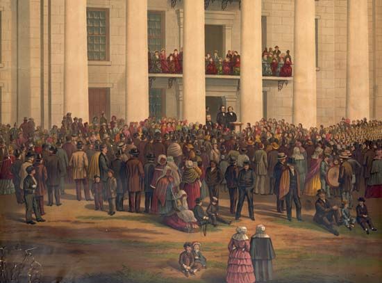Jefferson Davis inaugurated as president