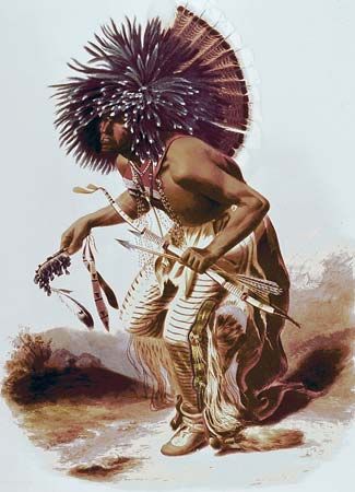 Karl Bodmer: Dancer of the Hidatsa Dog Society