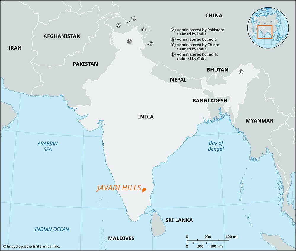Javadi Hills, India