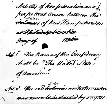 John Dickinson's Articles