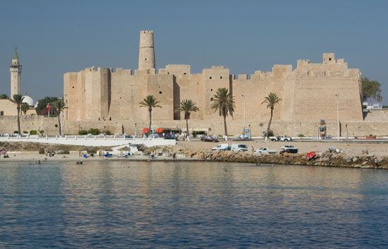 The ribāṭ (monastery-fortress) of Monastir, Tun.