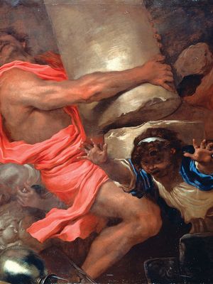 Castiglione, Giovanni Benedetto: Samson Destroying the Temple of the Philistines