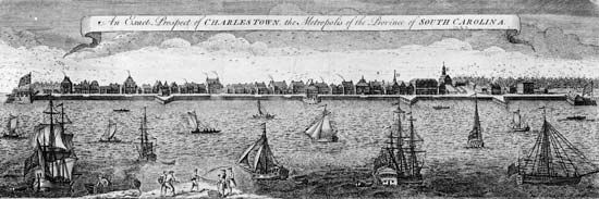 engraving of Charleston