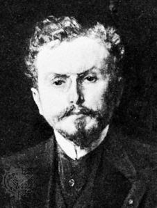 Hanotaux, detail of an engraving by Dujardin after a portrait by Benjamin Constant