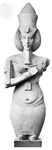 Akhenaton: sandstone pillar statue
